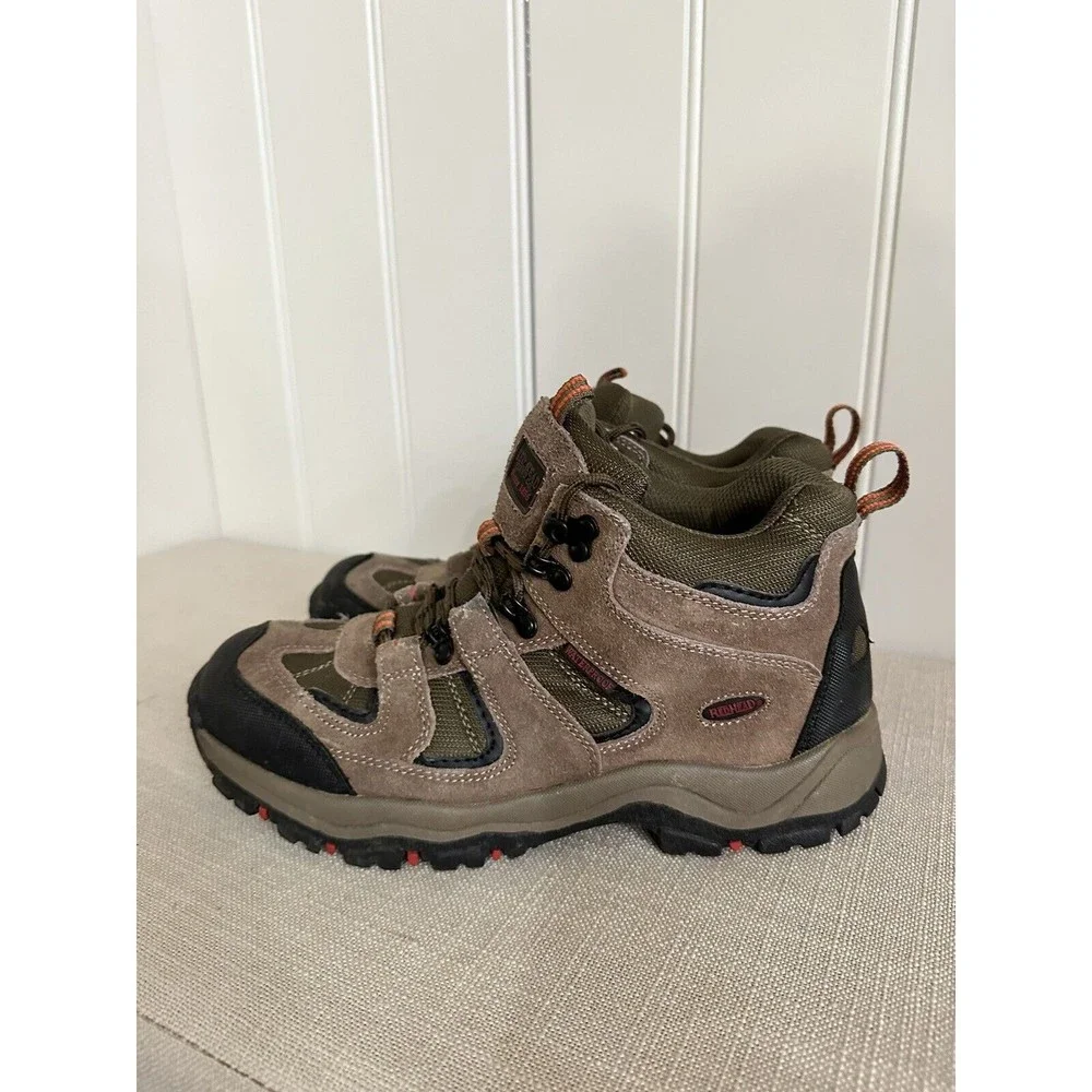 Red Head Men's Hiking Boots Shoes Waterproof‎ Brown Leather P4115WER Size 9 M